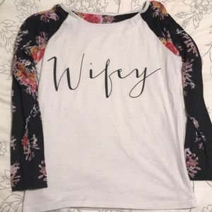 “Wifey” baseball tee